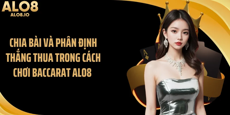 Chia bài và phân định thắng thua trong cách chơi baccarat ALO8 